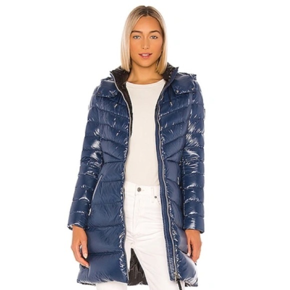 $650🏷️ -10ْ C MACKAGE Blue Lara Puffer Coat Jacket - S - Picture 2 of 16